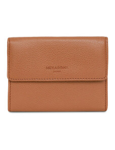 HEXAGONA Γυναικείο πορτοφόλι μεσαίο με κούμπωμα σε ταμπά δέρμα BVD223ND - 227143-02
