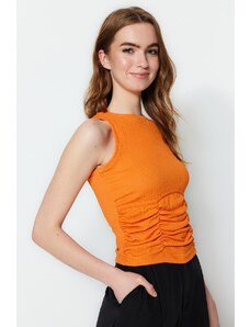 Trendyol Μπλούζα - Πορτοκαλί - Εφαρμοστό