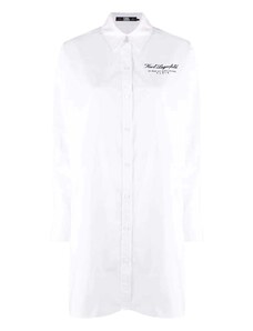 KARL LAGERFELD Φορεμα Hotel Karl Poplin Tunic 231W1602 100 white