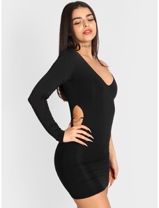 OBI Φόρεμα Μίνι Με Λεπτομέρεια Αλυσίδες - Μαύρο - 001002