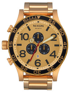 NIXON 51-30 Chrono - A083-3192-00 , Gold case with Stainless Steel Bracelet
