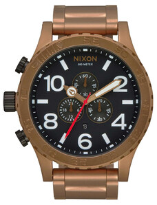 NIXON 51-30 Chrono - A083-5145-00 , Brown case with Stainless Steel Bracelet
