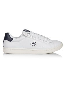 Tbs SNEAKERS LILLIAN-A8A57 COW LEATHER BLANC+NAVY