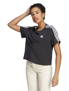 Γυναικεία Μπλούζα Adidas Essentials 3-Stripes Single Jersey Crop Top