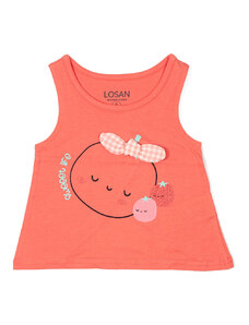 Μπλουζάκι με ροδάκινο Losan 216-1018AL