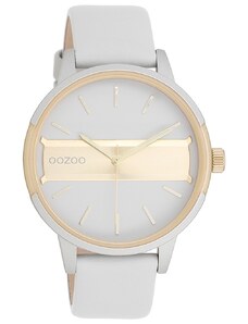 OOZOO Timepieces C11152 Grey Leather Strap
