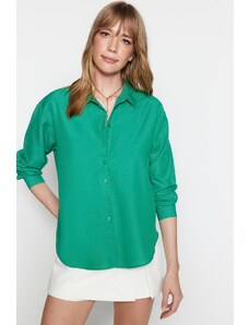 Trendyol Shirt - Πράσινο - Oversize
