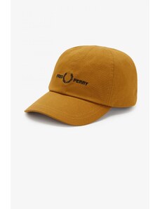 Fred Perry Unisex Graphic Branding Twill Cap HW4630-644 Καφέ