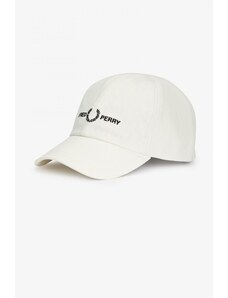 Fred Perry Unisex Graphic Branding Twill Cap HW4630-129 Λευκό