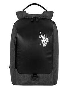 Ανδρικό σακίδιο U.S.POLO ASSN BEUTZ5526TZC000 FW23/Bronze Trophy Backpack Polyester/PU Black μαύρο