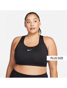 Nike Swoosh Γυναικείο Plus Size Αθλητικό Μπουστάκι