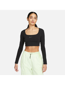 Nike Sportswear Γυναικεία Cropped Μπλούζα με Μακρύ Μανίκι