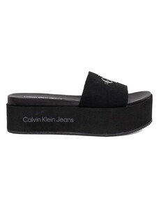 CALVIN KLEIN Σανδαλια Flatform Sandal Monogram YW0YW01036 bds black