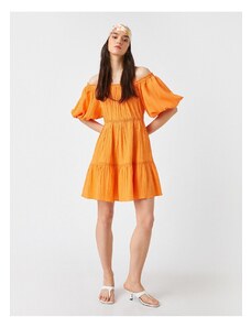 Koton Dress - Πορτοκαλί - Smock φόρεμα