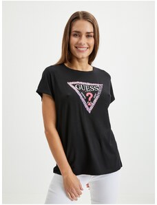 Μαύρο Γυναικείο T-Shirt Guess - Γυναικεία