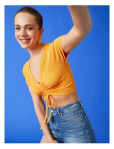 Koton T-Shirt - Πορτοκαλί - Κανονική εφαρμογή