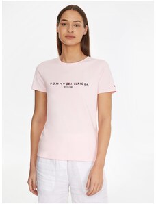 Ανοιχτό Ροζ Γυναικείο T-Shirt Tommy Hilfiger - Γυναικεία