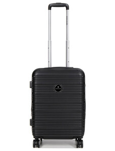 Βαλίτσα καμπίνας Worldline μαύρη 55x40x25 ABS με τέσσερις ρόδες 6MPS21 - 27921-01