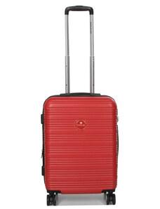 Βαλίτσα καμπίνας Worldline κόκκινη 55x40x25 ABS με τέσσερις ρόδες 5PDJ22 - 27921-06