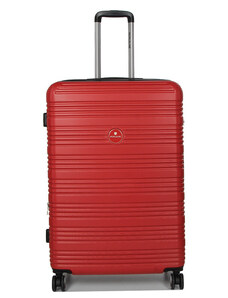 Βαλίτσα μεγάλη Worldline κόκκινη ABS με τέσσερις ρόδες GAH731 - 27923-06