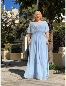 Amorada Γαλάζιο Αμπιγιέ φόρεμα "Eliza"