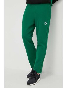 Παντελόνι φόρμας Puma χρώμα: πράσινο