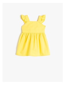 Koton Both Dress - Κίτρινο - Σούφρα