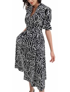 DIANE VON FURSTENBERG Φορεμα Dvf Erica Dress DVFDS1R005MTBLK march tiger black