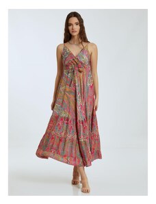 Celestino Φόρεμα με λαχούρια φουξια για Γυναίκα