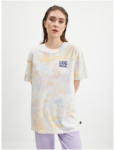 Κίτρινο-λευκό γυναικείο T-shirt με σχέδια VANS - Γυναικεία