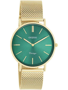 OOZOO Vintage - C20295, Gold case with Stainless Steel Bracelet
