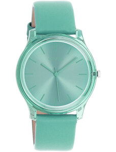 OOZOO Timepieces - C11139, Green case with Green Leather Strap