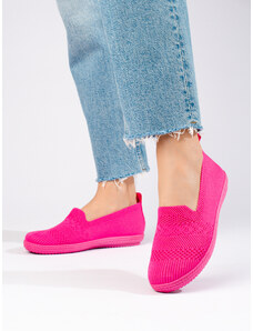 Υφασμάτινα slip-on sneakers Shelvt ροζ