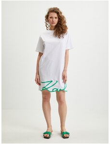 Λευκό Γυναικείο Φόρεμα KARL LAGERFELD - Ladies