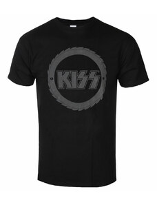 Ανδρικό μπλουζάκι KISS - Buzzsaw Λογότυπο Hi-Build - ΜΑΥΡΟ - ROCK OFF - KISSTS46MB
