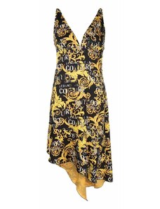 VERSACE JEANS COUTURE Φορεμα Envers Satin Print Logo Couture 74HAO912NS228 g89 black/gold