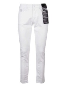 VERSACE JEANS COUTURE Jeans Narrow Dundee Drill Str Pxt Fp 74GAB5D0CEW01 003 white