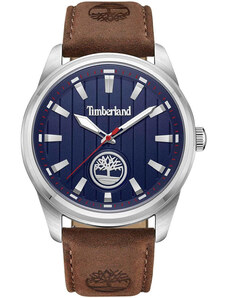 TIMBERLAND NORTHBRIDGE - TDWGA0010203, Silver case with Brown Leather Strap