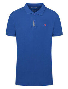 Prince Oliver Brand New Polo Double Pique Μπλε Ρουά 100% Cotton (Regular Fit)