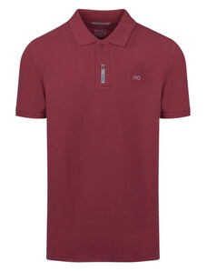 Prince Oliver Brand New Polo Double Pique Μπορντώ 100% Cotton (Regular Fit)