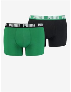 Σετ δύο ανδρικών μπόξερ σε μαύρο και πράσινο Puma - Άνδρες