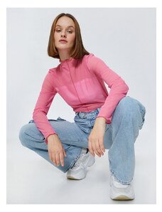 Koton T-Shirt - Ροζ - Εφαρμοστό