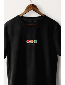 UnitedKind Retro Love, T-Shirt σε μαύρο χρώμα