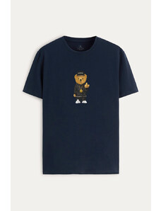 UnitedKind Compton Teddy, T-Shirt σε μπλε χρώμα
