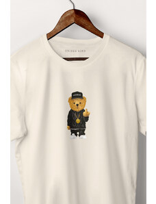 UnitedKind Compton Teddy, T-Shirt σε εκρού χρώμα