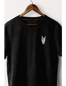 UnitedKind Keep Rockin, T-Shirt σε μαύρο χρώμα