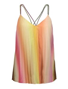 MAISON SCOTCH Top Pleated Rainbow Tank In Recycled Polyester 171786 SC6143 rainbow ombre