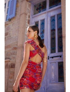 Γυναικείο φόρεμα Trendyol TPRSS23EL00363/Multi-color