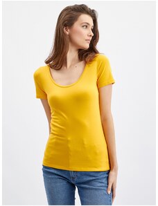 Orsay Yellow Womens Basic T-Shirt - Γυναικεία
