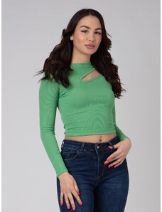 OBI Γυναικεία Μπλούζα με Άνοιγμα - Πράσινο - 004005